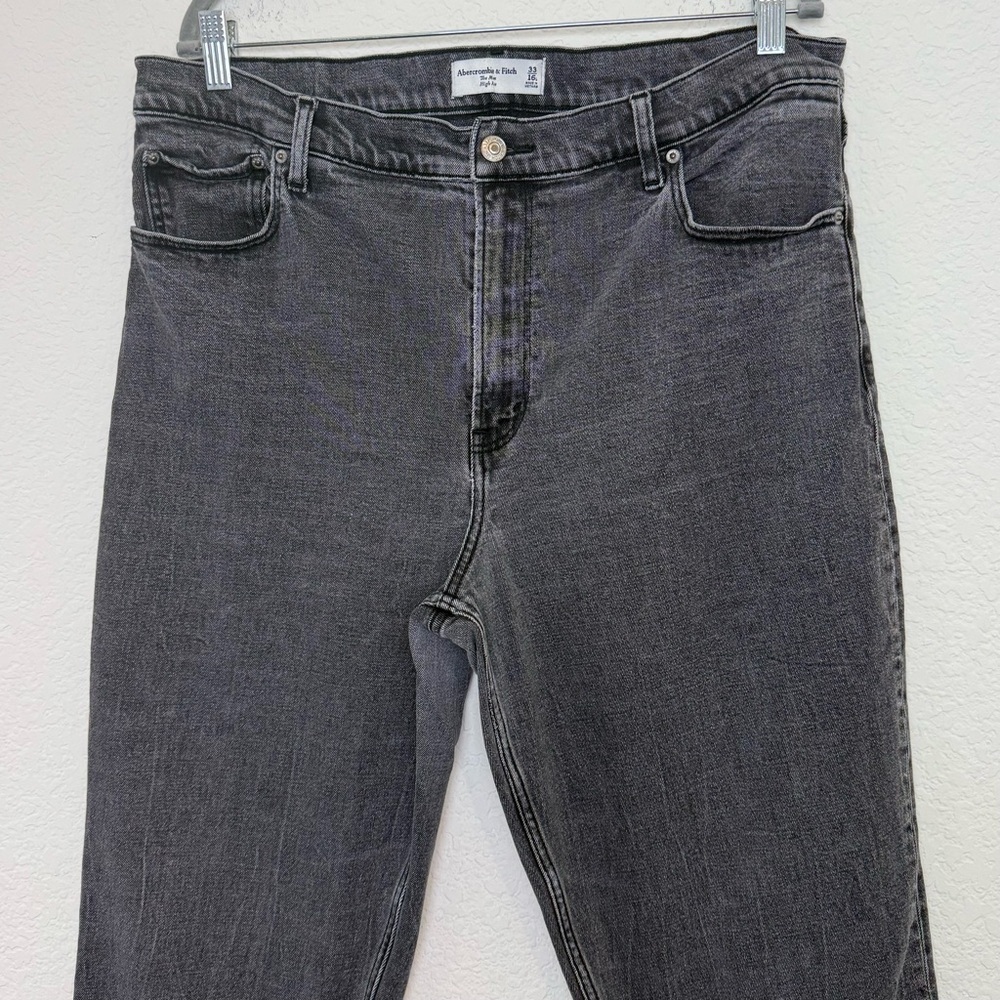 Abercrombie & Fitch The Mom High Rise Black Jean - Picture 3 of 12